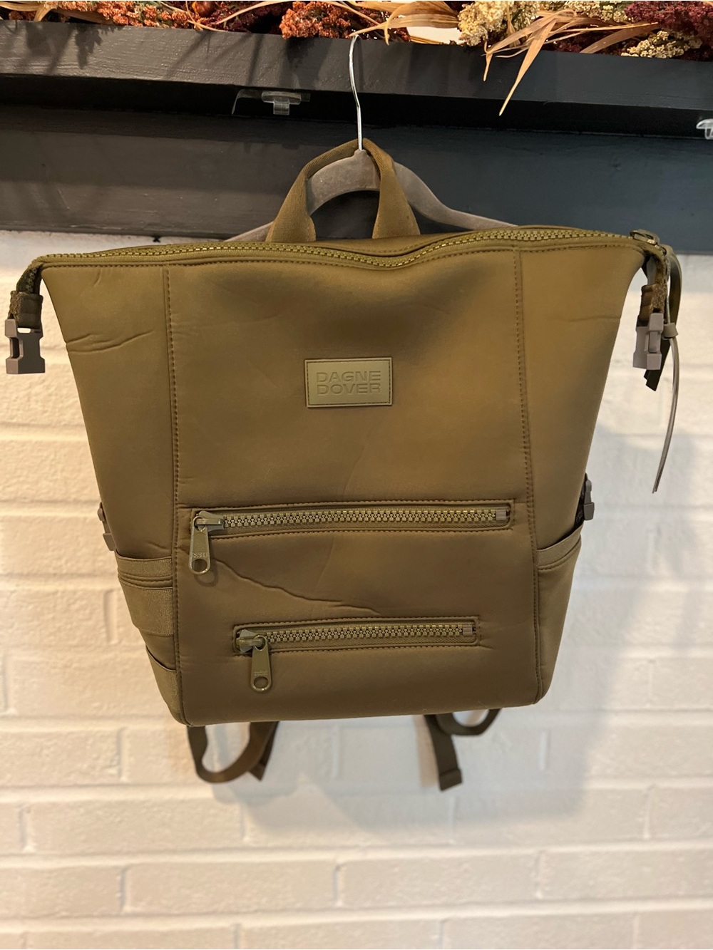 Dagne Dover Indi Diaper Bag Backpack - Medium Dark Moss